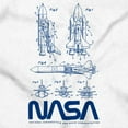 thumbnail image 2 of NASA Vintage Worm Logo Space Shuttle Women's Plus Size Shirt Brisco Brands 2X, 2 of 5