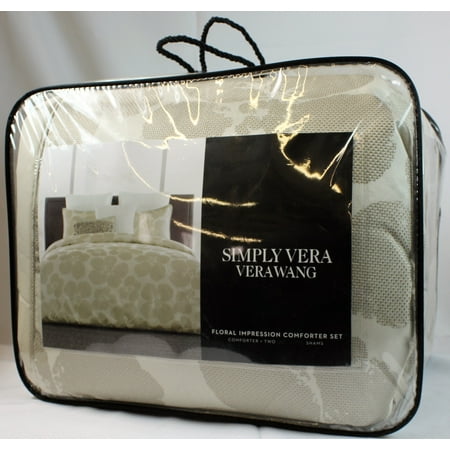 Floral Design Impressions Set - Simply Vera Vera Wang (Queen Floral impression comforter set)