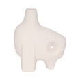 thumbnail image 6 of Modern Abstract Animal Vase - Unique Porcelain & Ceramic Decorative Sculpture for Home, Office, Bedroom & Living Room - 9" White, 6 of 12