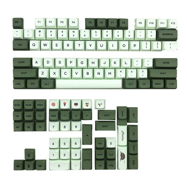 Pittig Abstractie Modernisering Nitouy PBT Keycap for MX Switch Gaming Mechanical Keyboard Parts (Matcha  English) - Walmart.com