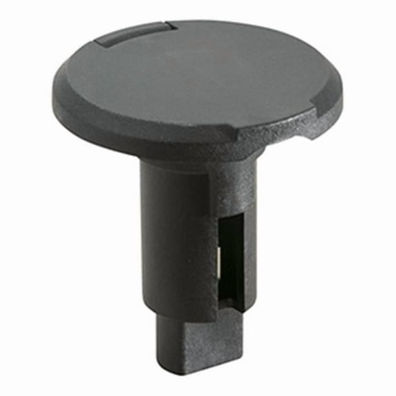 2 Pin LightArmor Plug-In Base, Black - Round
