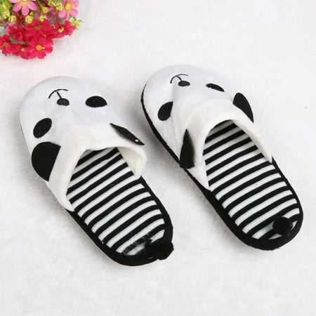 

ZTTD Lovely Cartoon Panda Home Floor Soft Stripe Slippers Female Shoes Women s Slipper A