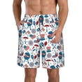 thumbnail image 1 of Fotbe Fourth Of July Party Trajes de Baño Estampados para Hombre, Shorts de Verano de Secado Rápido, Ropa de Playa, Bañadores-Medium, 1 of 6
