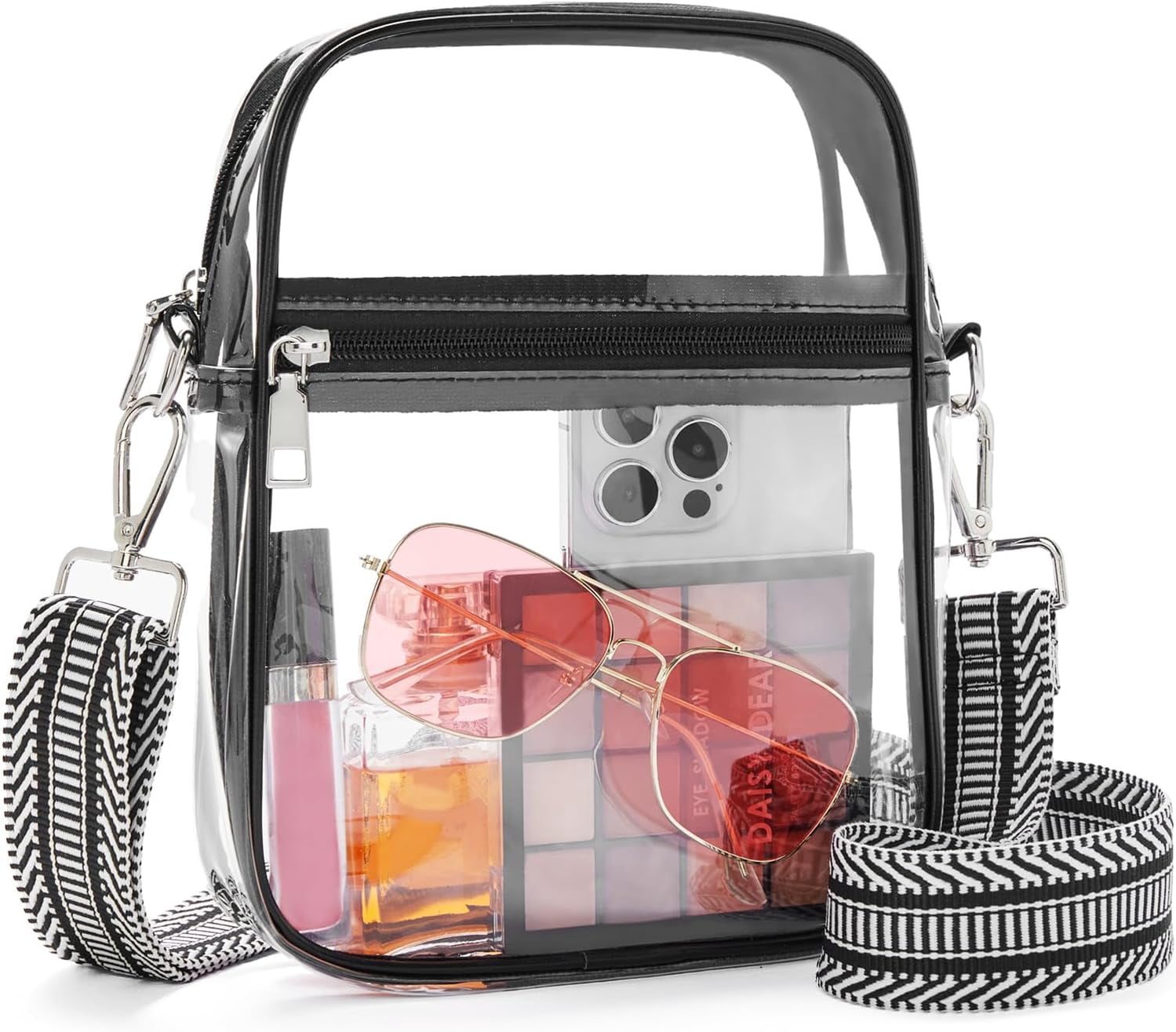 Clear Purses for Women Stadium Approved Clear Bags Small Crossbody Bags Trendy for Concerts Sports