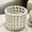 White, variant on Small Plastic Mesh Storage Bucket, Waterproof Desktop Organizer, Ventilated Bathroom Toiletries Holder, for Toothbrush Toothpaste Makeup Brushes, Multi‑Purpose Countertop Container, 1Pc