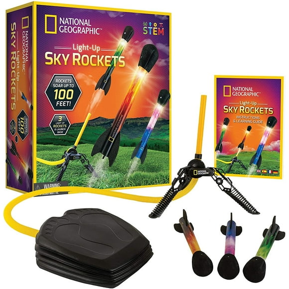 NATIONAL GEOGRAPHIC Air Rocket Toy - El mejor lanzacohetes L National Geographic NATIONAL GEOGRAPHIC