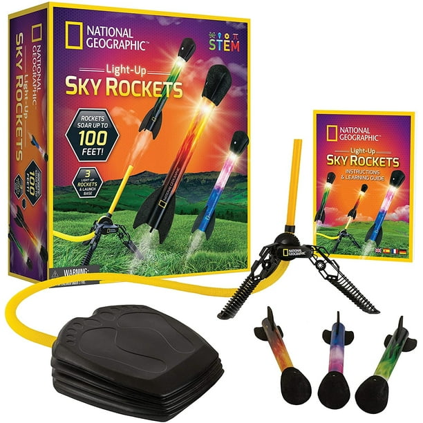 NATIONAL GEOGRAPHIC Air Rocket Toy - El mejor lanzacohetes L National Geographic NATIONAL GEOGRAPHIC