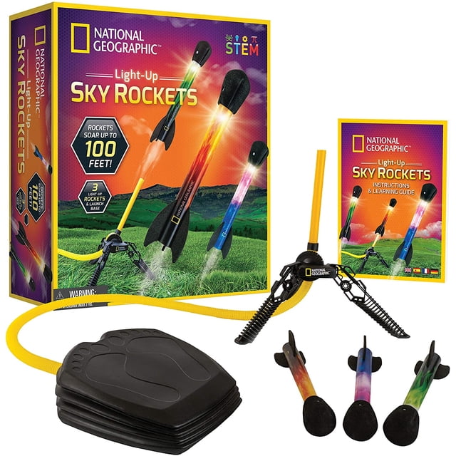 NATIONAL GEOGRAPHIC Air Rocket Toy - El mejor lanzacohetes L National Geographic NATIONAL GEOGRAPHIC