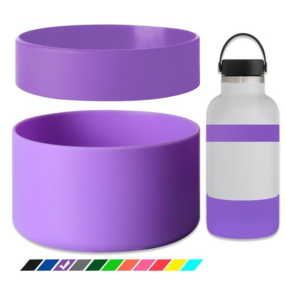 Protector de silicona para botella Hydro Flask 64oz morado Greant