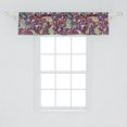 thumbnail image 2 of Paisley Window Valance, Oriental Feels Modern Ethnic Floral Boho Motifs on Magenta Tone Back, Curtain Valance for Kitchen Bedroom with Rod Pocket, 54" X 18", Eggplant Apricot Sky Blue, by Ambesonne, 2 of 2