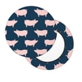 thumbnail image 2 of Balery Pig 1 Fundas de asiento para taburete de bar redondo de tela de terciopelo ajustables que protegen de arañazos y manchas para sillas de 14 a 17 pulgadas.-13 inch, 2 of 7