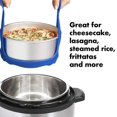 thumbnail image 2 of HZKAICUN Pressure Cooker Sling，Silicone Bakeware Sling for 6 Qt/8 Qt Instant Pot, Ninja Foodi and Multi-function Cooker Anti-scalding Bakeware Lifter Steamer Rack，BPA-Free Silicone Egg Steamer Rack, 2 of 7