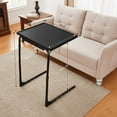thumbnail image 4 of CHITOOMA Adjustable Folding TV Tray with 6 Heights and 3 Tilt Angles, Black, 4 of 7