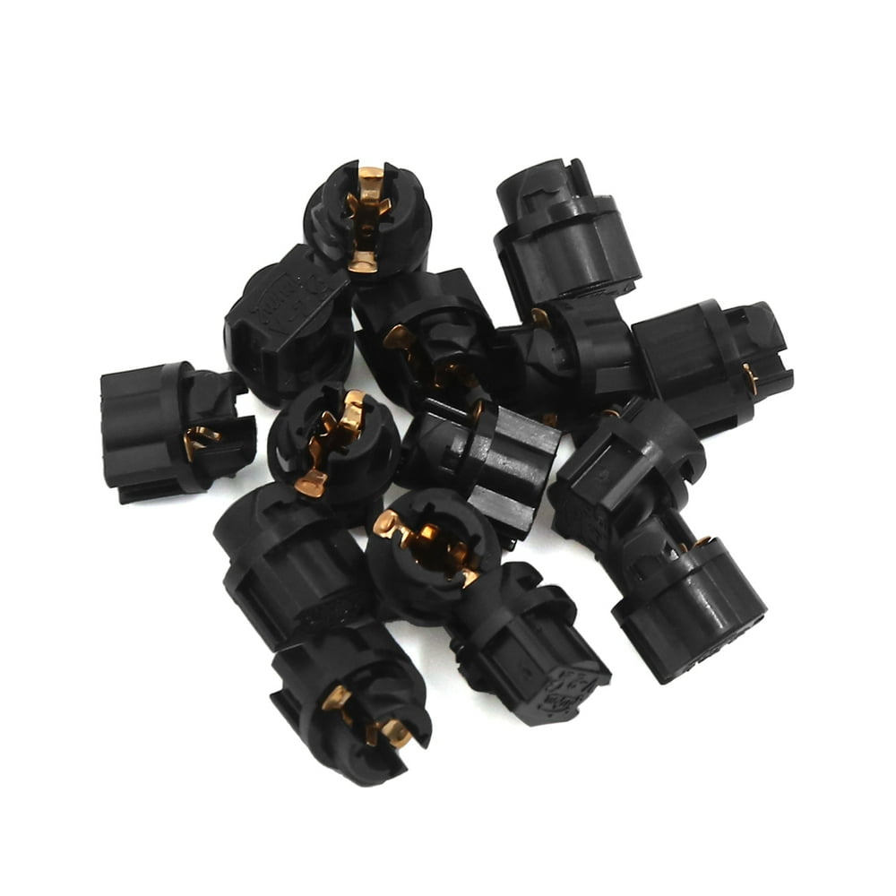 15pcs T5 Twist Socket PC74 Instrument Panel Cluster Plug Dash Light