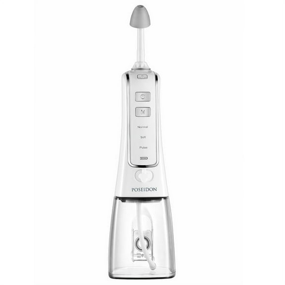 ToiletTree Products Nasal Irrigator with Bonus 30 Saline Packets, Nose Cleaner Nasal Irrigation System, 3 Pressure Settings