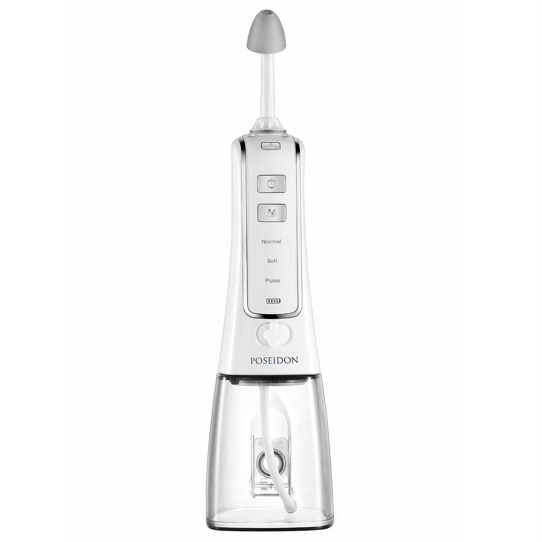 ToiletTree Products Nasal Irrigator with Bonus 30 Saline Packets, Nose Cleaner Nasal Irrigation System, 3 Pressure Settings