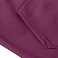 thumbnail image 6 of gzxflxpge Hooded Sweatshirt Men Causal Loose Fit Long Sleeve Sweater Fashion Breathable Warm Fall Winter Top with Pockets Wine 3XL, 6 of 8