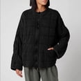 thumbnail image 2 of LEAVINGSUO Womens Tops Winter Coats for Women Fashion Women Solid Stand-up Collar Cardigan Down Jacket Outerwear Padded Coat, 2 of 6