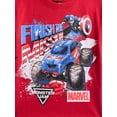 thumbnail image 5 of Monster Jam Toddler Short Sleeve Graphic Patriotic Americana Americana Crewneck T-Shirt, Sizes 12 Months-5T, 5 of 6