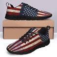 thumbnail image 4 of America Strong Jesus Christ Joshua 1 9 Running Shoes Sneakers Mesh Black Size 10, 4 of 5