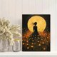thumbnail image 2 of Qisvanset Framed Canvas Wall Art 12x16 Inch Moonlit Meadow Elegant Woman Romantic Canvas Art, 2 of 5