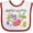 White and Red, variant on Inktastic Aunties Little Jellybean Cute Easter Candy Boys or Girls Baby Bib