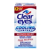Clear Eyes Eye Drops, Cooling Comfort Redness Relief , 0.5 oz, Pack of 3