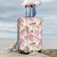 thumbnail image 4 of Wukai Lilies Flowers Elastic Luggage Cover: Personalized Protection for Your Suitcase - Fits 19~29-inch, Washable & Durable Travel Companion-X-Large, 4 of 8