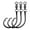 6/0#（3pcs）, variant on 3Pcs Circle Hook with Swivel Stainless Steel Big Game Fishing Hooks 6/0-10/0