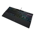 thumbnail image 2 of CORSAIR Gaming - Clavier - Rétroéclairé - USB - QWERTY - US - Commutateur de Touches : Rouge MERRY MX - Aluminium Brossé Noir Anodisé, 2 of 15