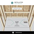 thumbnail image 5 of Fine Fixtures Acrylic-Fiberglass Soaking Bathtub, White. Alcove/Apron Front Left Hand 54x30, 5 of 12