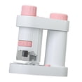 thumbnail image 2 of Microscopio portátil de mano 80-160x con microscopio electrónico educativo portátil rosado, 2 of 9
