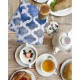 thumbnail image 4 of Blue Morocco Kitchen Dish Towels for Drying Dishes Set of 2, Vintage Graffiti Paint Art Boho Dappled Waffle Weave Microfiber Hand Tea Bathroom Towels Quick Dry & Absorbent Towel 15.7x23.6, 4 of 7
