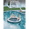 thumbnail image 3 of GloryStar Round Inflatable Floating Dock 8x8FT, Water Platform with Non-Slip EVA Surface, Mesh Swim Area, and Rope Ladder for Boats, Pool, Beach, and Lake, 3 of 6