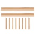 thumbnail image 1 of CHICHUMID 10Pcs Wood Color Domino Trays Modern DIY Domino Racks for Educational Users, 1 of 8