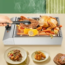 1800W Electric TableTop Grill Griddle Barbecue BBQ Smokeless outdoor Camping