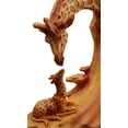thumbnail image 4 of Ebros 9.5"H Wildlife Safari Giraffe Family Scene Decorative Faux Wood Figurine, 4 of 9