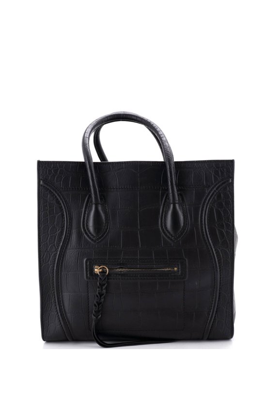 Pre-Owned Phantom Bag Crocodile Embossed Leather Medium By Rebag