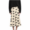 thumbnail image 7 of Levmjia Women's Midi Skirt Fashion Casual Polyester Flowy Skirt Zipper Floral Printed A-Line Skirt Flowing Vacation Daily Wear Summer, 7 of 7