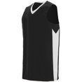 thumbnail image 2 of Augusta 1712A-Black- White-M Block Out Jersey, Black-White - Medium, 2 of 2