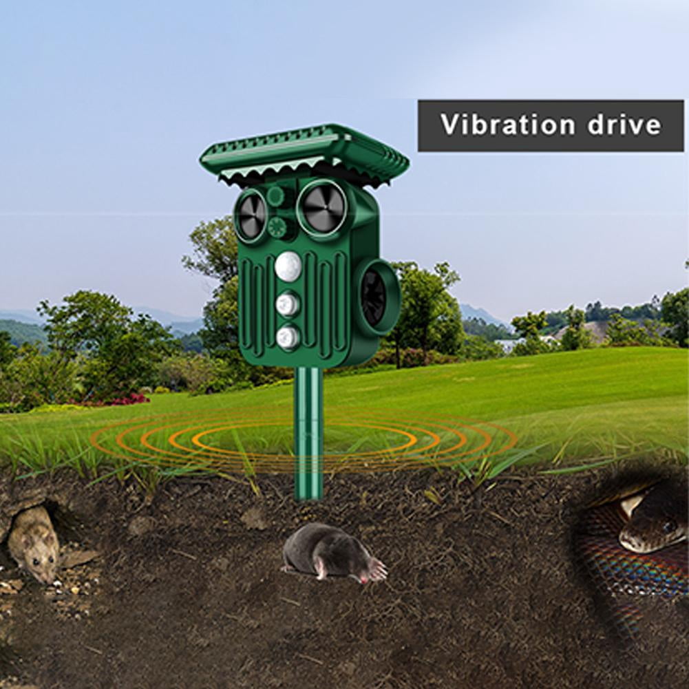 Solar Animal Repellent Outdoor, Owl-Shaped Solar Animal Repellent with Motion Sensor & Triple Repellent System for Garden, Yard, Lawn, Patio, Home Perimeter