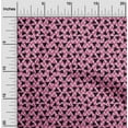 thumbnail image 2 of oneOone Cotton Poplin Twill Fuschia Pink Fabric Geometric Triangle With Chevron Sewing Craft Projects Fabric Prints By Yard 56 Inch Wide, 2 of 4