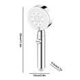 thumbnail image 3 of Steadline 5 Mode Turbo Shower Head Complete Set with Hose and Bracket - Enhanced Water Pressure with Universal Connection and Easy Tool-Free Installation for Home Bathroom, 3 of 9