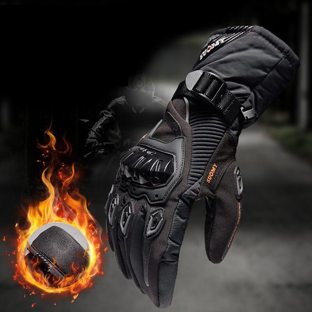 Guantes de moto rcycle 100% impermeables, resistentes al viento, cálidos, para invierno, con pantalla táctil, protección para siklet Eldiveni Fivean Guantes deportivos