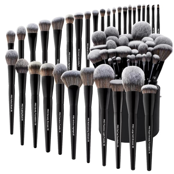 Set de brochas de maquillaje Bueart Design 32 piezas con soporte vegano