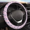 thumbnail image 3 of Lsque Cartoon Poodle Dog Ultra Soft Car Steering Wheel Cover for Women, Standard 15 inch Size for Truck Van SUV Auto, 3 of 8