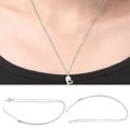 thumbnail image 4 of Collares De Corazón Hueco, 2 Piezas De Longitud Ajustable Collares De Corazón De Imán Exquisito Afecto Mutuo Para Hombres Para Uso Diario ANGGREK Plata, 4 of 8