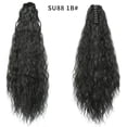 thumbnail image 3 of Peluca Peluca de cola de caballo con ondas de agua, extensión de cabello con clip de fibra sintética para mujer, 1 pieza Rkxzt, 3 of 7