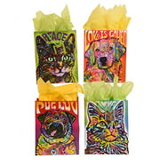 FLOMO Large "Tie Dye Pets" Gift Bags