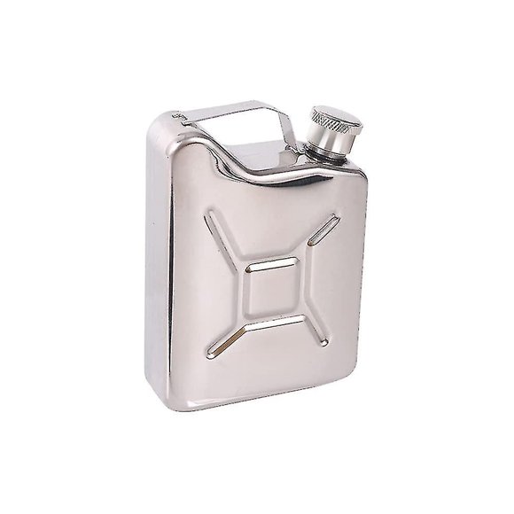 5oz Stainless Steel Oil Jerry Can Liquor Hip Flask Pocket Whiskey Flask Flagon For Men Climbing Bar Party Drinker